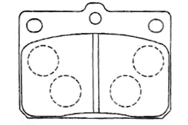 KAVO PARTS Комплект тормозных колодок, дисковый тормоз BP-9089